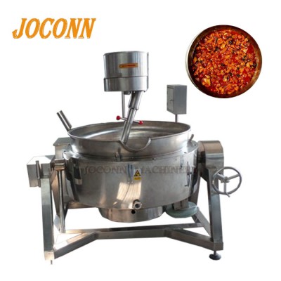 oil cooking mixer / Barbeque sauce cooking jacketed pan/  gas heating Tomato Paste Cooking Kettle